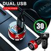 1 шт. 2 USB-порти Швидка зарядка Цифровий дисплей Автомобільні зарядні пристрої Автозапчастини Для Citroen C2 C3 C4 C5 C6 C1 DS3 DS4 DS5 DS7 Xsara Berlingo Saxo Picasso