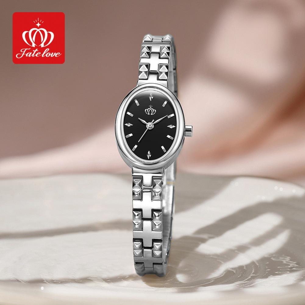 OPK Niche Light Luxury Quartz Watch Steel Belt High-end Women's Watch Women