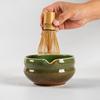 Smooth Matcha Whisk Stand Ceramic Green Tea Maker Cup Tea Ceremony Tool  for Tea Set Accessories