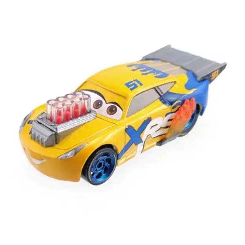 Disney Pixar Cars Lightning McQueen XSR Flame Cruz XSR No. 42 Sarge Alloy Die-casting Car Model Toys Children's Gift