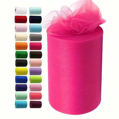 1 rouleau de tissu tulle de 15 cm/6 pouces par 100 mètres (300 pieds) Bobine de tissu en tulle pour nœud tutu vert émeraude à faire soi-même