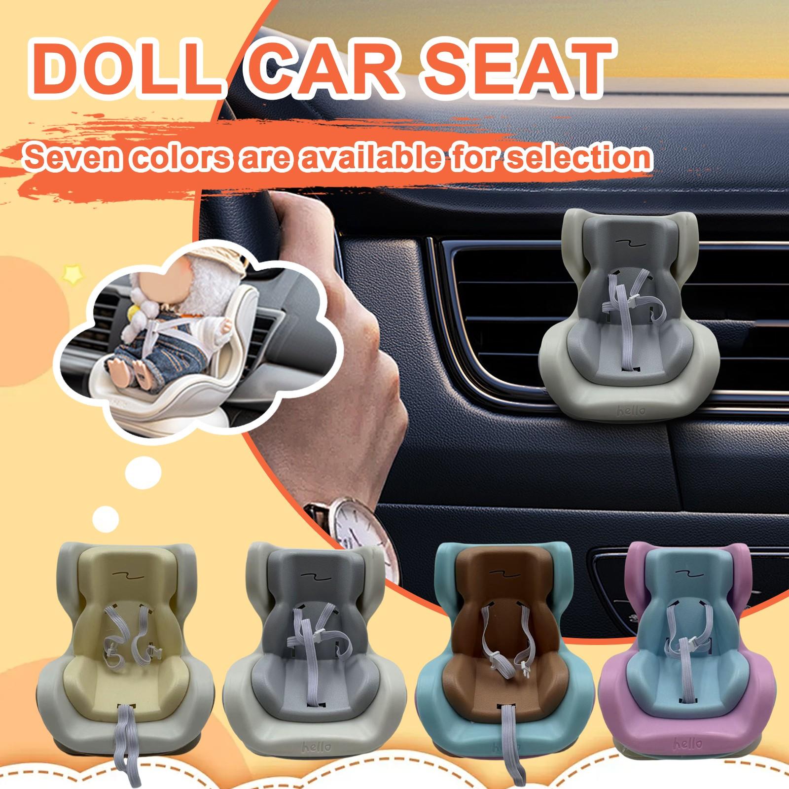 

Adapt To Safety Seat Car Conditioning Cute Trendy Ornaments Doll Safety Seat One Size жовтий