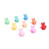 100pcs Cute Mini Bunny Hair Clip Hair Decoration Colorful Strong Hold Cute Rabbit Hair Accessories F