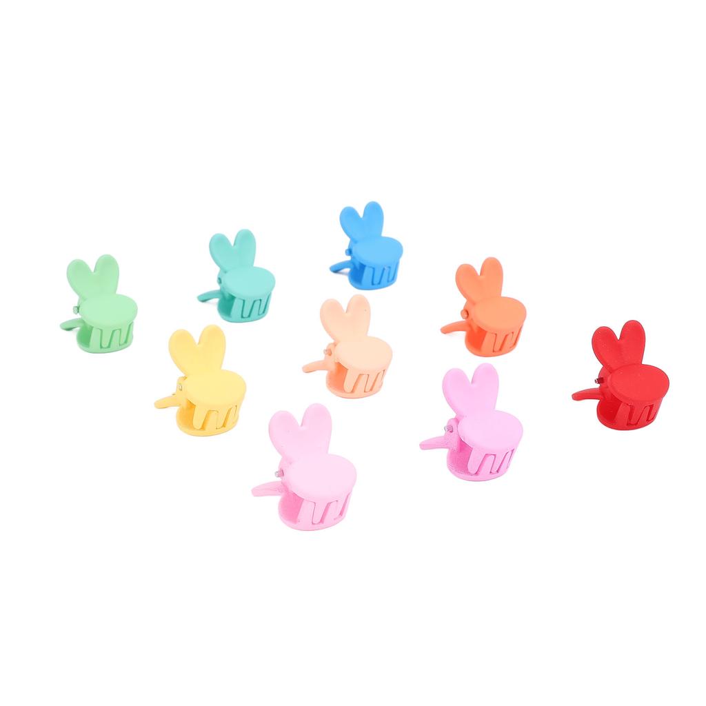 100pcs Cute Mini Bunny Hair Clip Hair Decoration Colorful Strong Hold Cute Rabbit Hair Accessories F