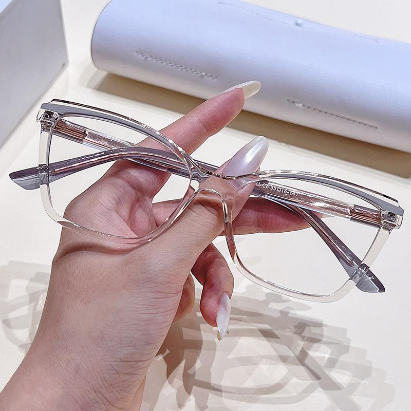 New Fashionable Reading Glasses Woman Ultralight Double Color Frame Presbyopia Eyeglasses  Glasses Anti Blue Light