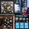 Festive Snowflake Static Pvc Window Decals Christmas Gift Decoration Wrap