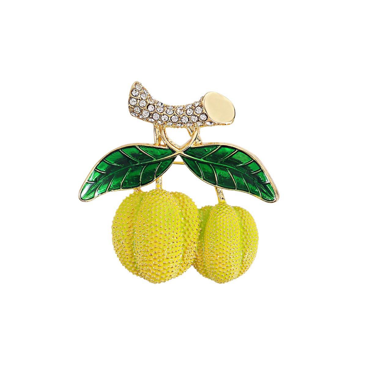 Rural Style Creative Durian Brooch Charm Personality Pin Korean Version Fun Jewelry Accessories Clothing Bag Decoration Gift
