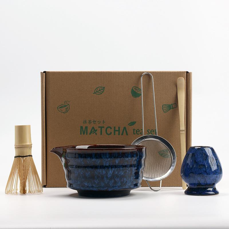 5pcs/set Japanese Matcha Set Vintage Bamboo Matcha Brush Exquisite Matcha Bowl Tea Tools Accessories Ceremony Great Gifts Box