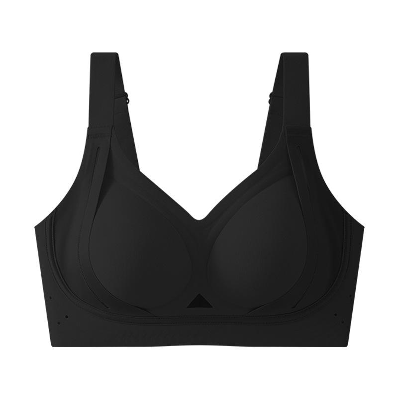 

Wide shoulder straps, seamless gathering, lifting and closing sub-breasts U-shaped beauty back bras .cmABC m [34/75abc recommended 42.5-52.5kg ] чёрный