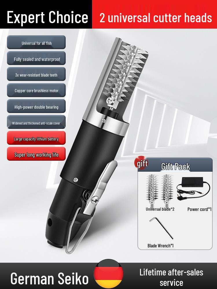 Automatisk Fiskfjällare och Skrapa i Rostfritt Stål för Hem- och Kommersiellt Bruk