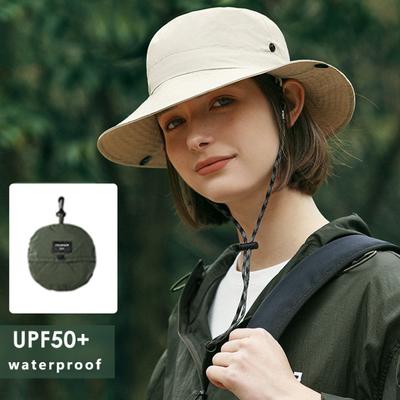Bob imperméable pour femmes bord 6cm chapeau de soleil pliable à suspendre extérieur randonnée camping casquettes Panama séchage rapide chapeau cloche