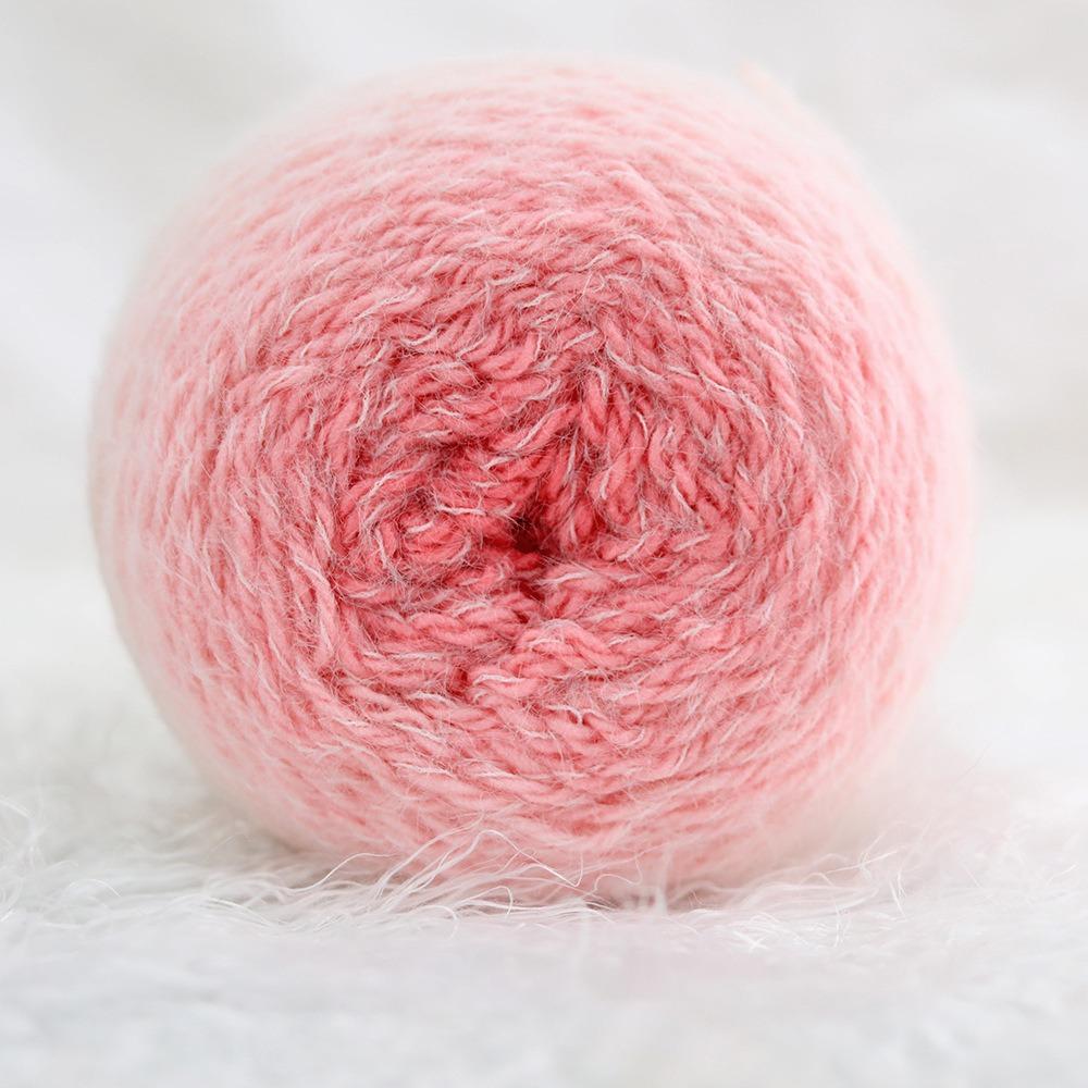 

200g/ Roll Practical Gradient Color Wool Yarn Multicolor Knitting Crochet Yarn DIY Handmade Knitting Yarn for Hat Sweater розовый