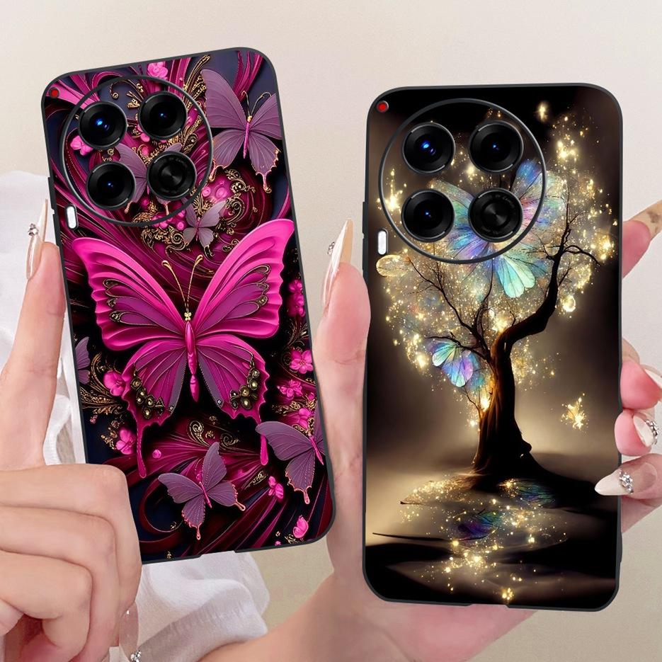 For Tecno Camon 30 Premier Case CL9 Luxury Butterfly Painted Cover Soft TPU Phone Case For Tecno Camon 30 Pro 5G Camon30 4G Bags