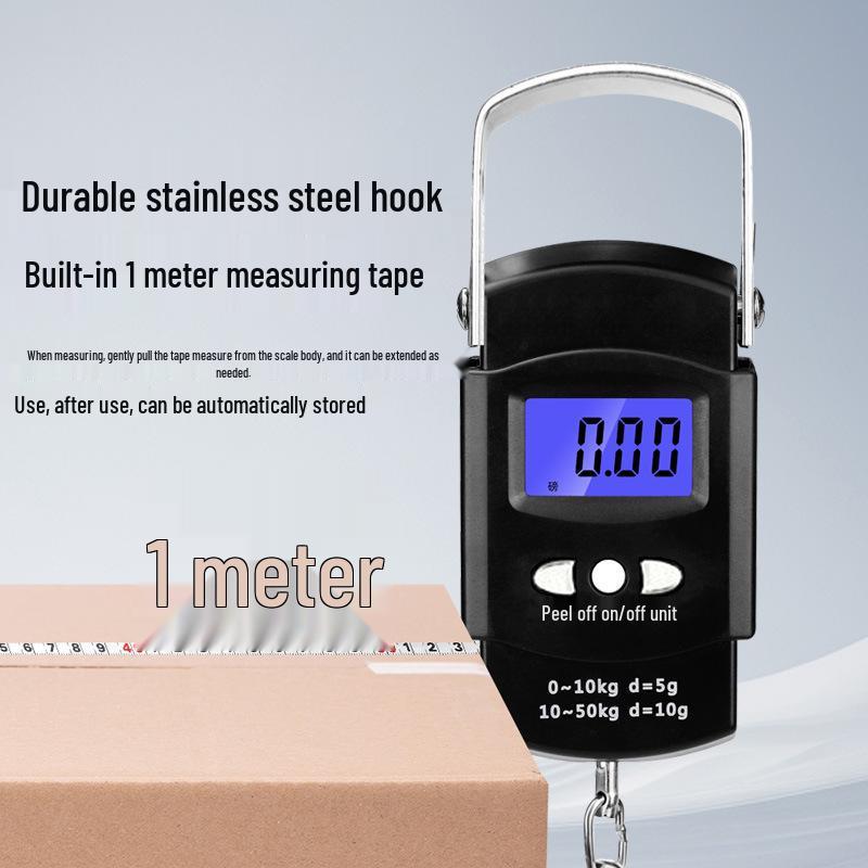 Tragbare elektronische Waage mit hoher Präzision, mit Maßband und Federaufhängevorrichtung