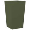 Olive Green Plant Pot 45 X 45 X 75 Cm Steel