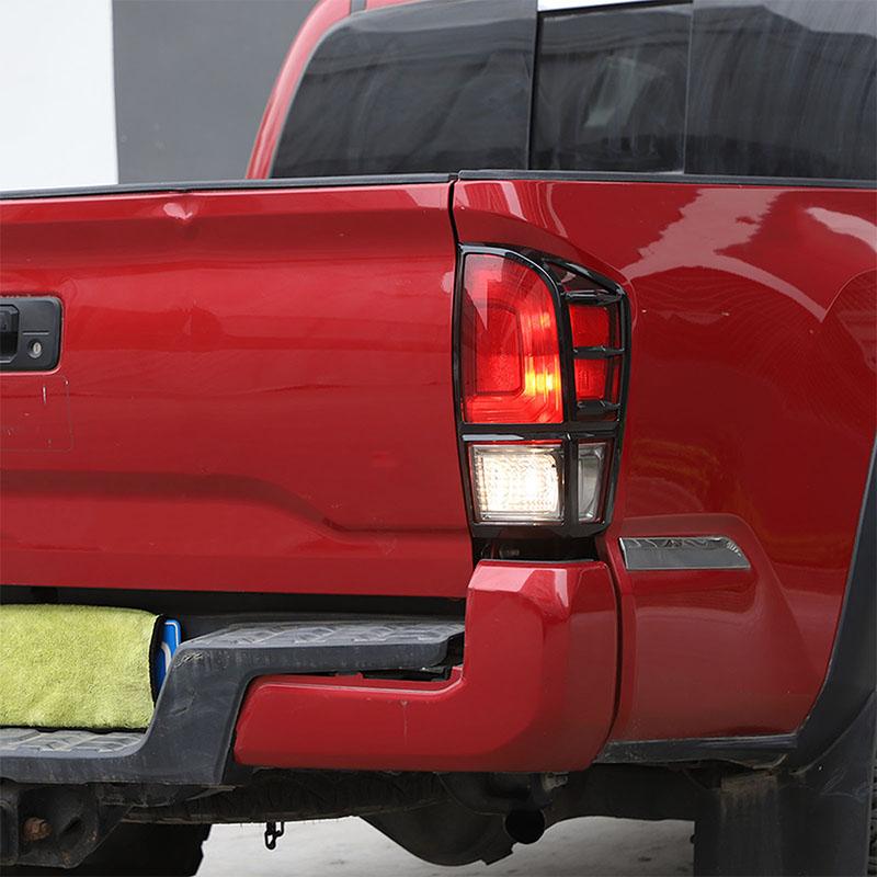 For Toyota Tacoma 2016-2026 ABS Matte Black/Black Car Styling Car Taillight Decorative Frame Sticker Car Exterior Accessories