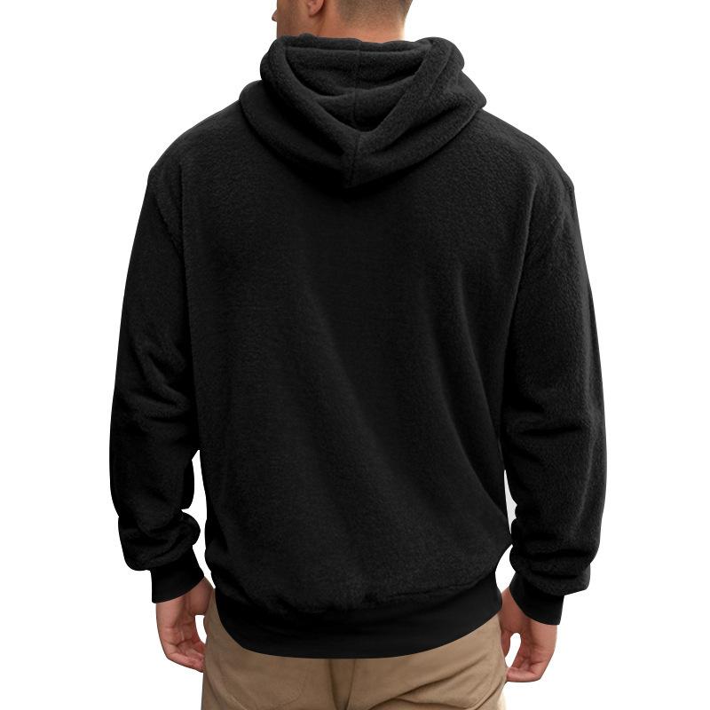 Grote Maat Nieuwe Heren Herfst Winter Dubbelzijdig Fluweel Hooded Cover Casual Losse Hoodie Heren