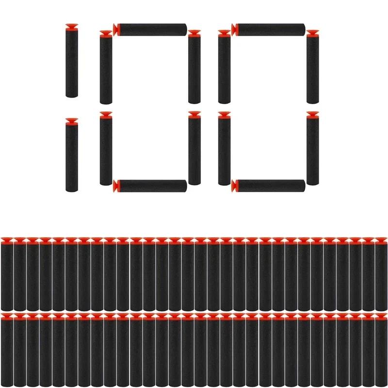 Black Sucker Head Bullets 7.2cm for N-strike Elite Series Blasters Foam EVA Refill Darts Kids Toy Guns Accessories