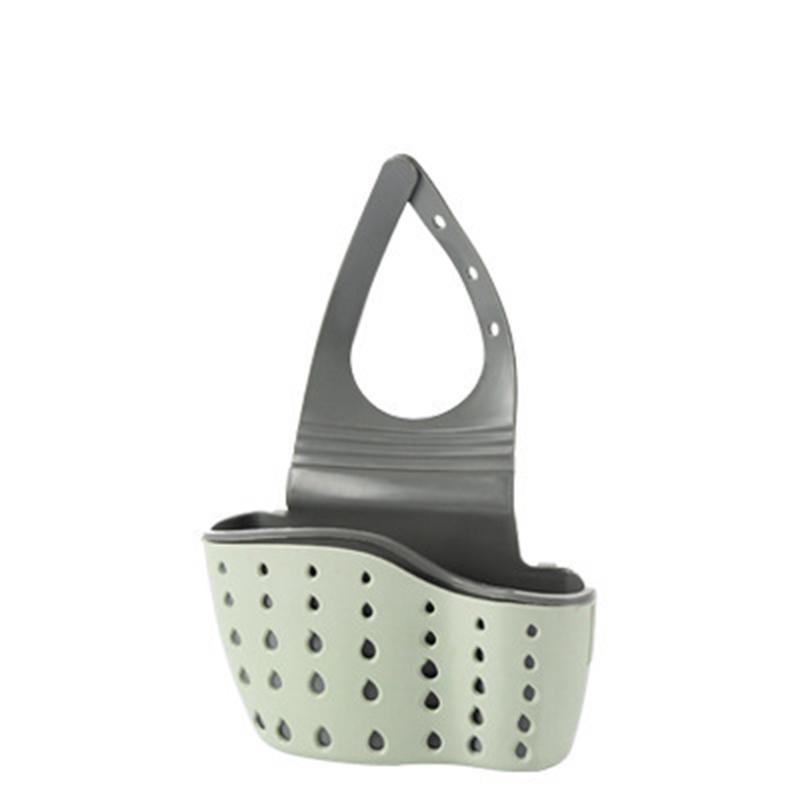 Adjustable Hanging Drain Basket Kitchen Sink Holder for Sponge Soap Storage Organizer Home Kitchen Accessories
