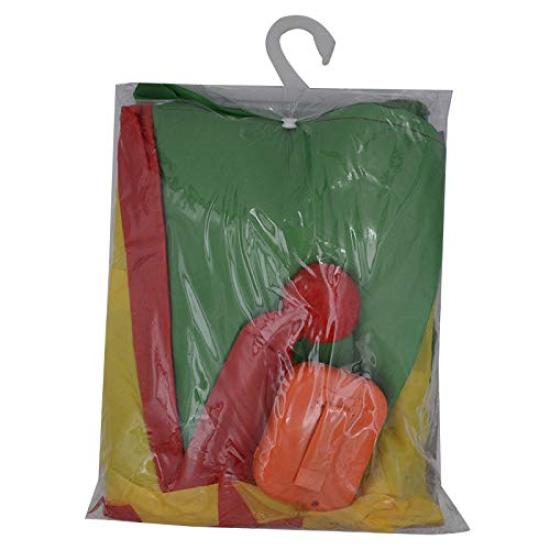 Christmas Doll Clown Red Nose Cute Funny Costume Inflatable Christmas Party Kigurumi Air Filled Disguise Costume Set Hat Included Battery Operated