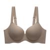 Plus Size Full Bust Minimizing Bra, Thin Push Up Side Support Anti-Sagging Anti-Outward Expansion Seamless Women's Lingerie