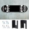 1 Pair Acrylic Skateboard Display Rack Wall Stand Fixed Mount Indoor Floating Skateboards Storage Bracket Decoration