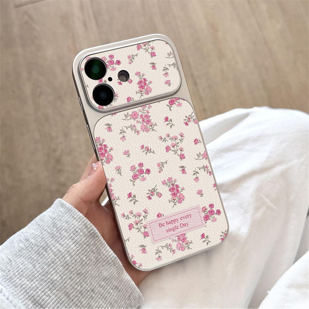 Applicable To iPhone17promax Girl Heart Floral Mobile Phone Case Anti-drop Corning Case Apple 16 Men's and Women's Hair