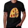 Unisexs Cotton TShirt Fun Pizza Slice Print Casual Short Sleeve Tee Novelty Food Graphic Top for Daily Wear
