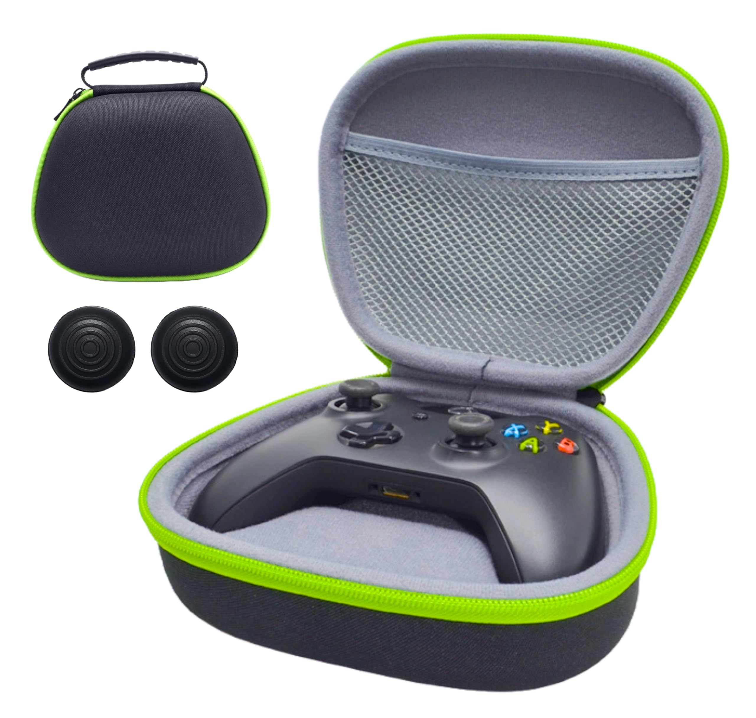 

Xbox Controller Comfort Case (Case Only), Semi-Hard, GreenBlack, Includes Two Joystick Covers - The Good Products
