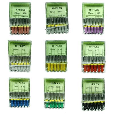 5Box /Lot Dental Tools Root Cannal Endo H File 25mm Stainless Steel Endodontic Instruments Dentist Odontologia