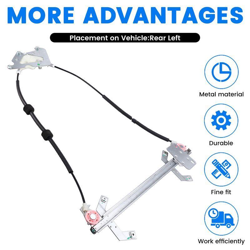 AA92-Car Rear Door Window Regulator Without Motor For Mercedes Benz W463 G-Class G500 G55 G550 G63
