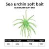 Set 5 pz 5 cm 1,9 g Esca Riccio di Mare Design Galleggiante Forma di Verme Morbido Esca Pesca in Mare Materiale TPE Esca da Pesca Esca Pesca