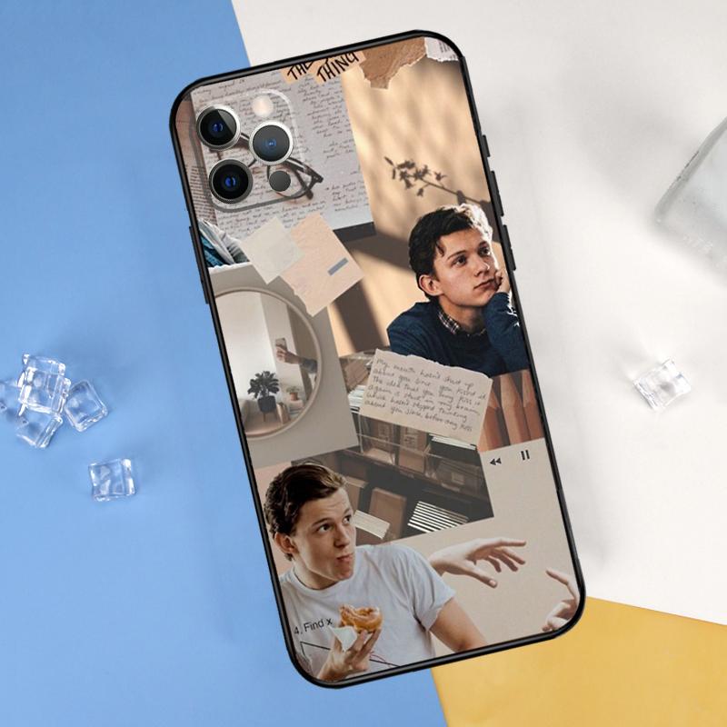 Tom Holland Phone Case For iPhone 16 Pro 15 Pro 11 13 14 Pro Max 12 Mini XR 16 15 Plus 16e Cover Shell