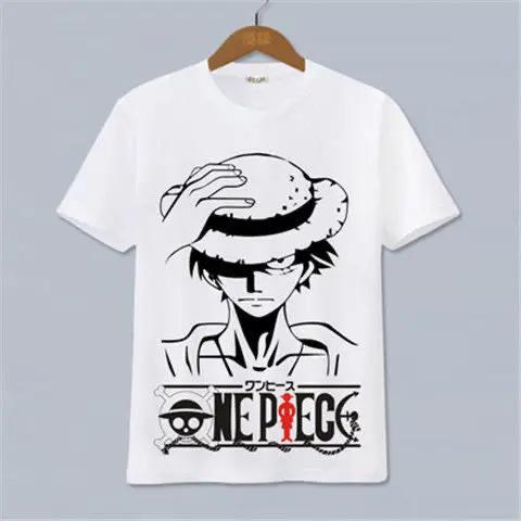 One Piece Anime Peripheral Clothes Shortsleeved Unisexs And Unisexs Cartoon Tshirt Y2k Cotton Print Tee Harajuku Streetwear Tops