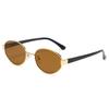Retro Driving Shades Outdoor Sports Punk Style Eyewear Oval Frame Sunglasses  for Women & Men