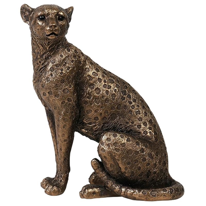 

Смола Статуя Гепарда Классическая Фигурка Леопарда Современный Домашний Офис Настольный Смола Животное Пантера Декор Скульптура Декоративный Подарок золотистый