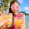 4Pcs Party Glasses Novelty Peach Shape Fun Sunglasses Photo Booth Props Luau Hawaiian Birthday Beach Pool Supplies Funny