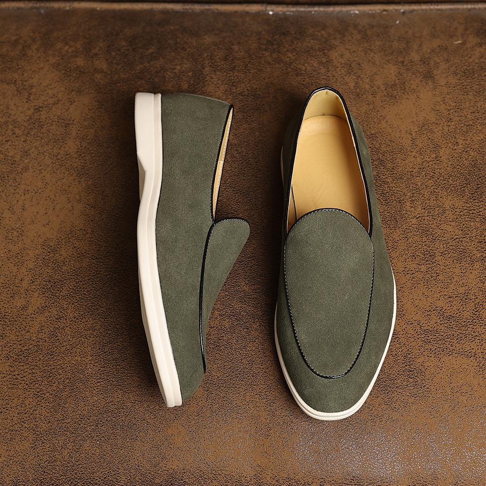 Fashion Handmade Leather Casual Shoes for Men New Arrival Male Loafers Elegantes Slip on Flats Classic Simple Moccasins Walking Footwear