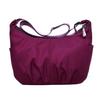 Shoulder Bag Zipper Closure Waterproof Solid Color Women Large Capacity Bag for Dating