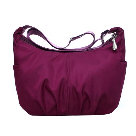 Shoulder Bag Zipper Closure Waterproof Solid Color Women Large Capacity Bag for Dating
