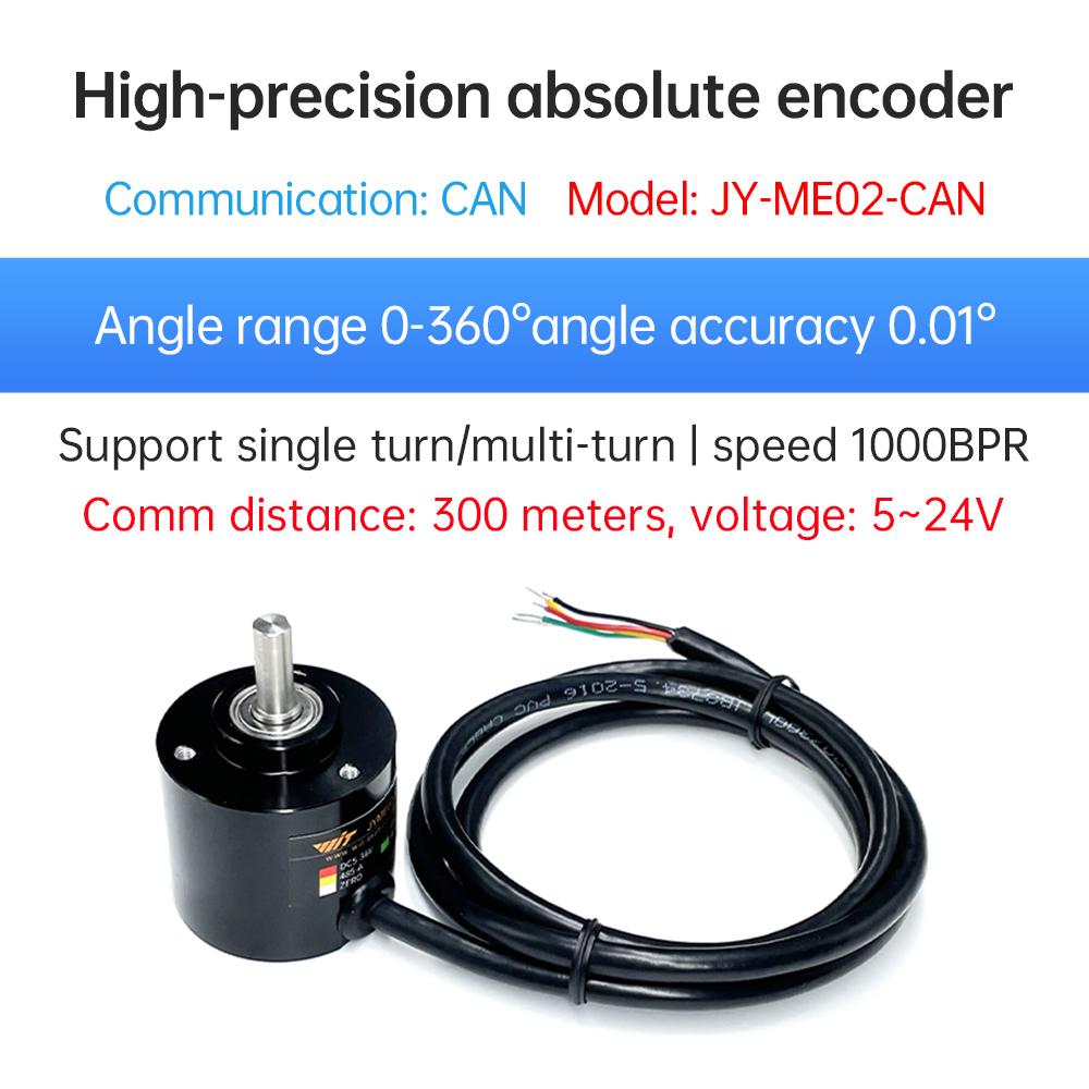 WitMotion JY-ME01, JY-ME02 High-precision Absolute Rotary Encoder 18-bit Resolution Digital Rotation Angle Measurement Sensor