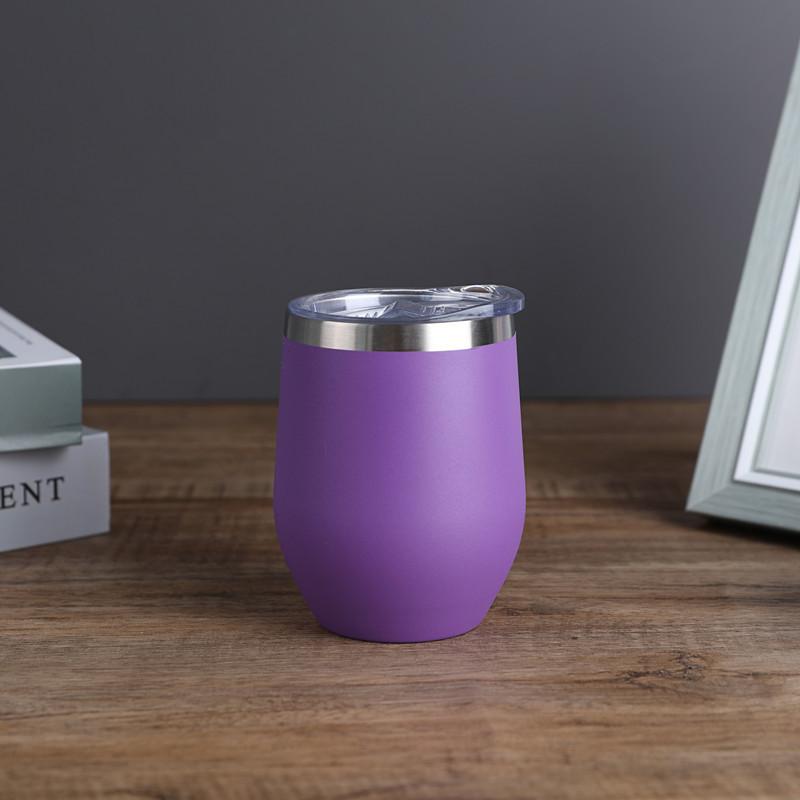 

1 шт., 355 мл/12 унций, чашка с вакуумной изоляцией из нержавеющей стали, портативная герметичная бутылка для воды, подходит для кемпинга на открытом воздухе, пикника, дома, офиса фиолетовый