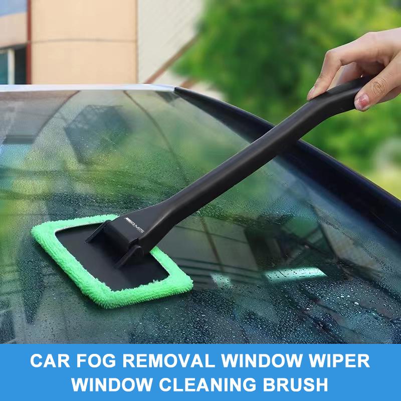 Car Window Cleaner Brush Kit Windshield Cleaning Wash Tool For Mercedes Benz AMG W212 W205 W246 W177 W176 W213 GLC GLE GLS ML Welcome Laser Logo Lamp