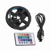 1.09yd 120 Degrees  USB RGB LED Strip Waterproof Flash Lights Remote USB LED with 24‑key Remote Control