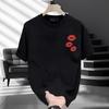 Couples Cotton T-Shirt Short Sleeve Black White Tops Breathable Comfortable Soft Casual Sport Tees