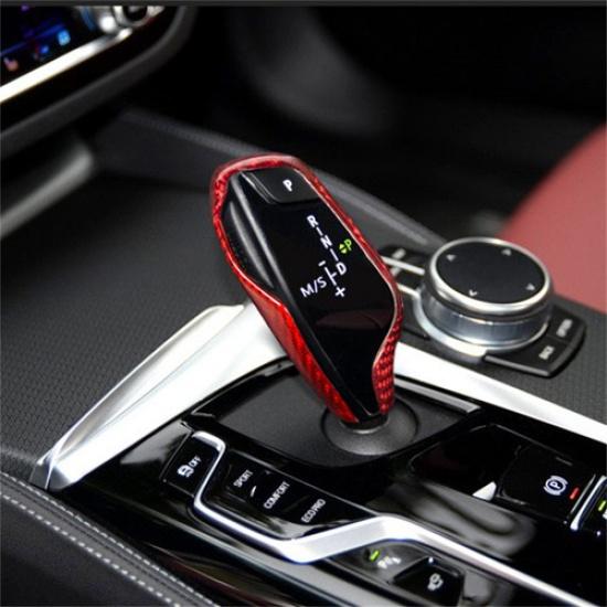 Real Carbon Fiber Car Center Gear Shift Knob Case For BMW 5 6 7 G30 G11 G32 18+