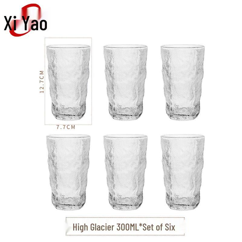 Glass Drinking Cups Set