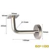 Stainless Steel Stair Handrail Brackets Wall Brackets Handrail 60mm 80mm 100mm Home Security Protection Hardware Accessory