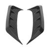 2pcs Universal Gloss Black Rear Headlight Side Eyebrows Frame Car Exterior Decoration