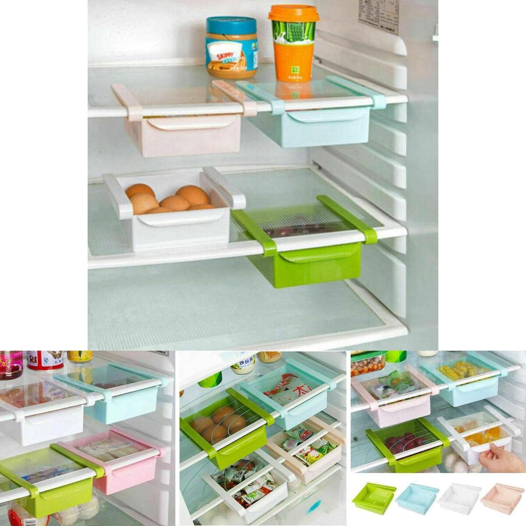 Versatile And Durable Slide Kitchen Fridge Freezer Space Saver Organizer Box